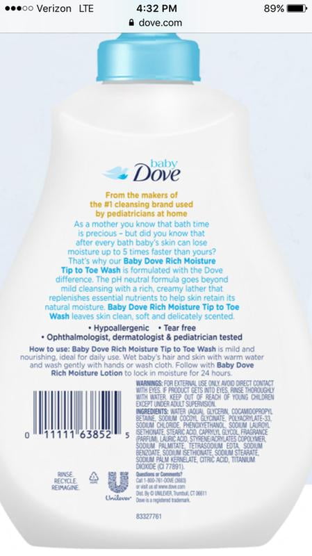 baby dove shampoo walmart