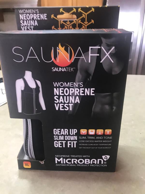 SaunaFX Women's Slimming Neoprene Sauna Vest with Microban Antimicrobial  Product Protection