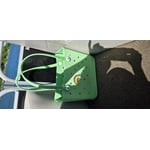 Extra-Large Bogg Bag Beach Tote, Foldable & Water-Resistant – Ideal for Vacations, Picnics & Shopping Match Two Accessories 11x8.2x4.3 Inch Dark Blue