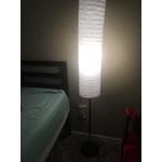 Mainstays 58" Rice Paper Shade Floor Lamp, Black Finish Large - Walmart