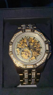 Bulova, Men's Automatic Watch, 98A292, Gold Tone Stainless Steel