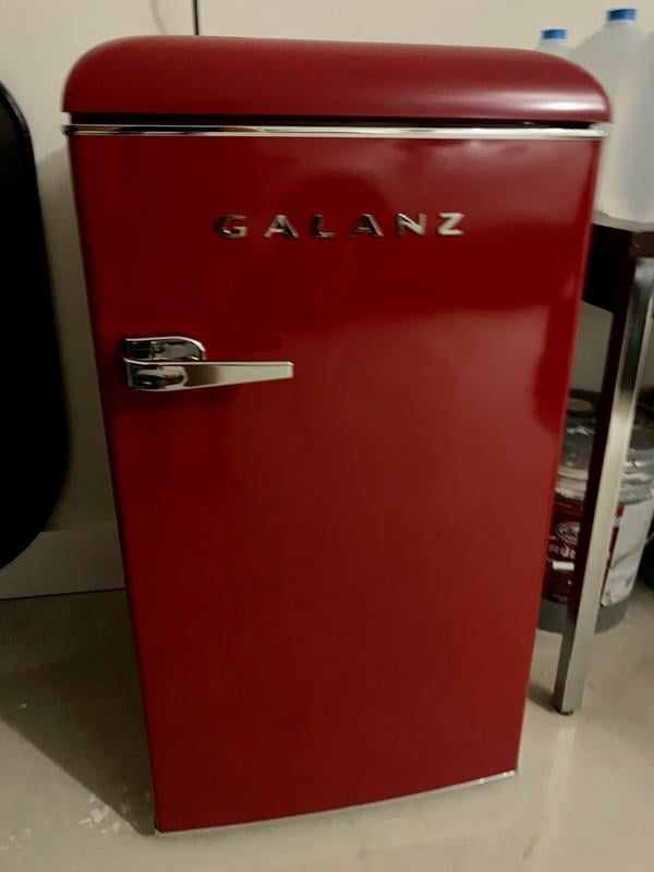 Mini réfrigérateur autoportant de 2,5 pi³ avec compartiment congélateur par  Galanz, blanc GLR25MWER10