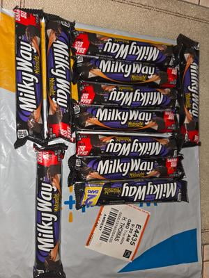 6 pack) Milky Way Candy Midnight Dark Chocolate Bar, Share Size