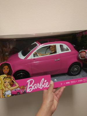 Barbie fiat and doll set best sale