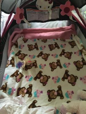 baby trend floral garden pack and play