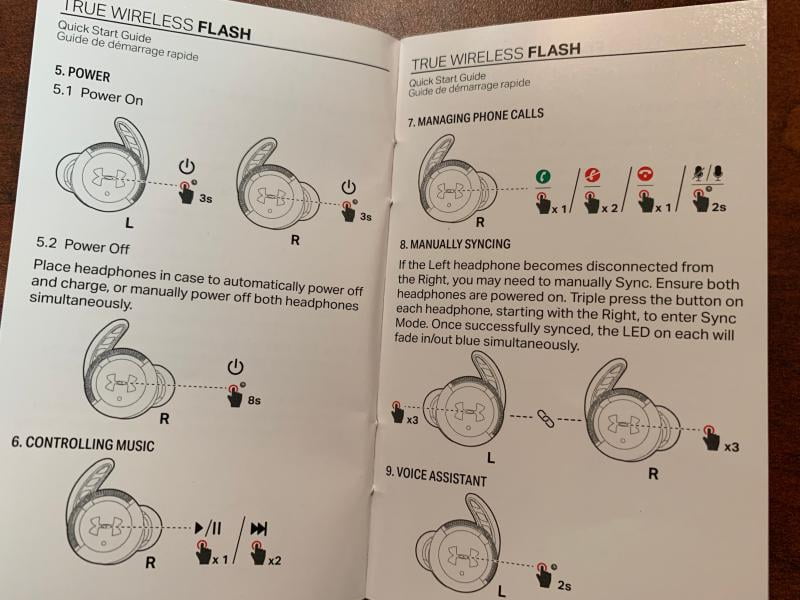 Jbl ua true wireless flash 2024 manual