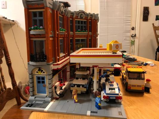 Lego corner garage mod sales