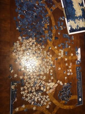 Game Of Thrones 4D Puzzle - 891-Piece Westeros & Essos Map With 3D Castles & Cities