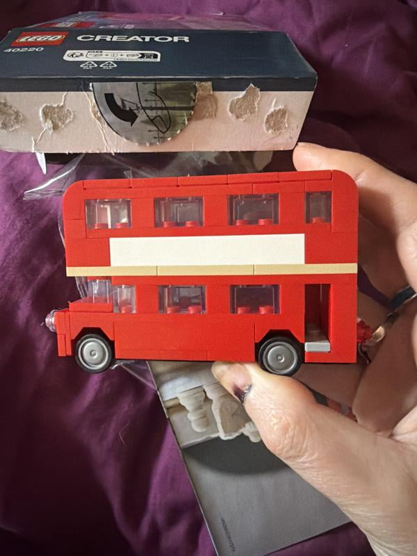 LEGO Creator London Bus, Double Decker Toy Model, 118 Pieces, 2