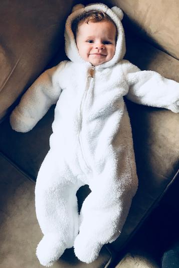 hooded sherpa pram 12 months