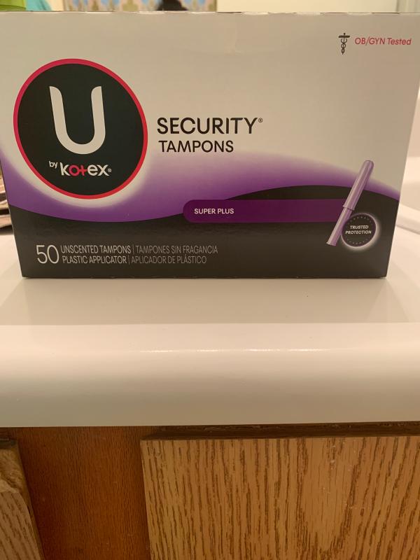 Kotex U Security Tampons Super Plus Absorbency Unscented 32 Count Walmart Com Walmart Com