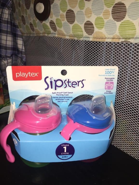 Playtex - Playtex, The First Sipster - Spill-Proof Cups, 7 oz, Stage 1  (4-12 Mos) (2 count), Shop