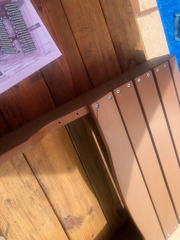 Lifetime Wood Alternative Adirondack Chair Brown 60064 Walmart Com Walmart Com