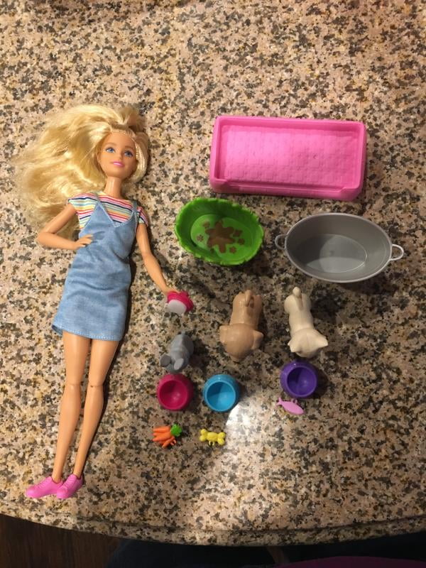 barbie play and wash pets