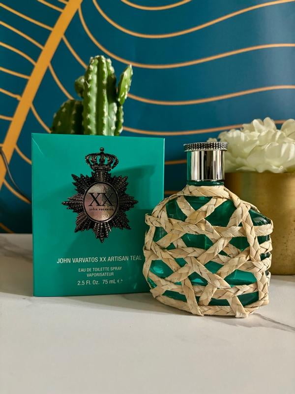 John Varvatos Men's XX Artisan Teal EDT Spray, Aromatic