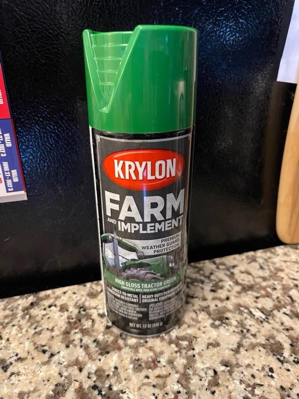 Krylon High Gloss Spray Paint, Husqvarna Orange, 12 oz, Farm and