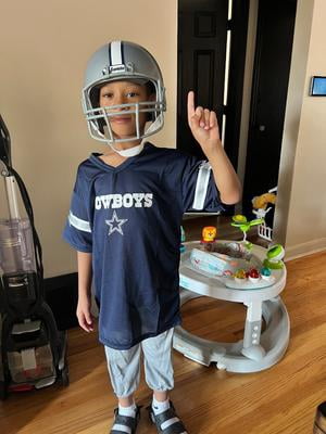 dallas cowboys kids youth football helmet uniform set Franklin Sports Dallas Cowboys Kids NFL Uniform Set - Youth NFL Team  Jersey, Helmet, Pants + Apparel Costume - Official NFL Gear -Youth Medium