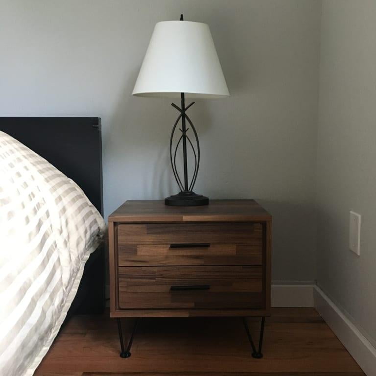 Acme Deoss Nightstand Walnut Walmart Com Walmart Com