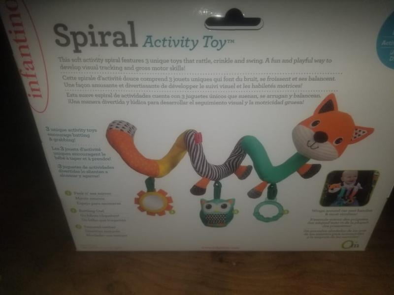 infantino spiral activity toy fox