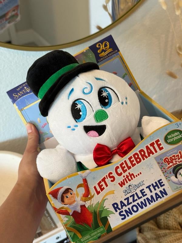 The Elf On The Shelf – Razzle The Snowman Plüsch & Buch Sonderedition 2025 – Offizieller Nordpol-Botschafter, Limitiertes Sammlerstück Zum 20-jährigen Jubiläum