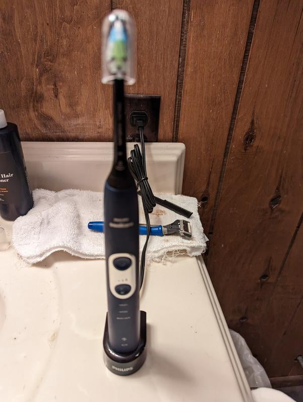 Sonicare, Electric Toothbrush, Navy Blue, Rechargeable, 1 Count