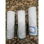 (4 pack) MagicLight Religious Candles 9.6 oz - Glass Jar, Unscented, Two Cross White