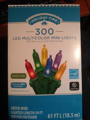 holiday time 300 led multicolor mini lights