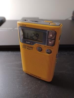 Sangean® Dt-400w Portable Am/fm Pocket Digital Clock Radio With Weather