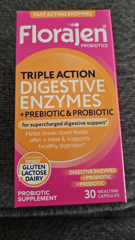 Florajen Digestive Enzymes with Probiotics & Prebiotics, 30ct
