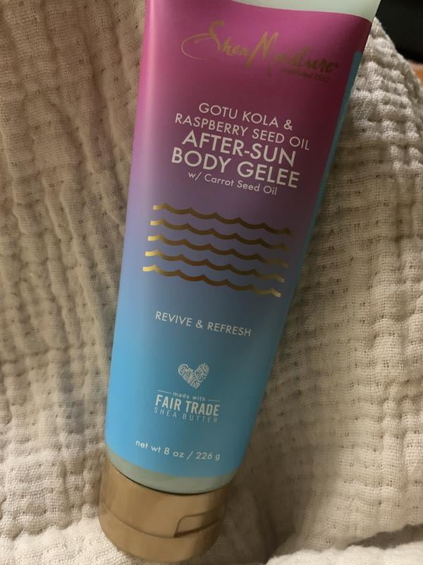 SheaMoisture After-Sun Body Gelee, Gotu Kola, Raspberry Seed Oil, Aloe, 8  oz - Walmart.com