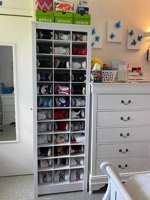 Prepac 36 Pair Entryway Shoe Storage Rack Drifted Gray Walmart Com Walmart Com