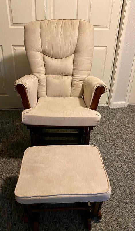 afg sleigh glider with ottoman