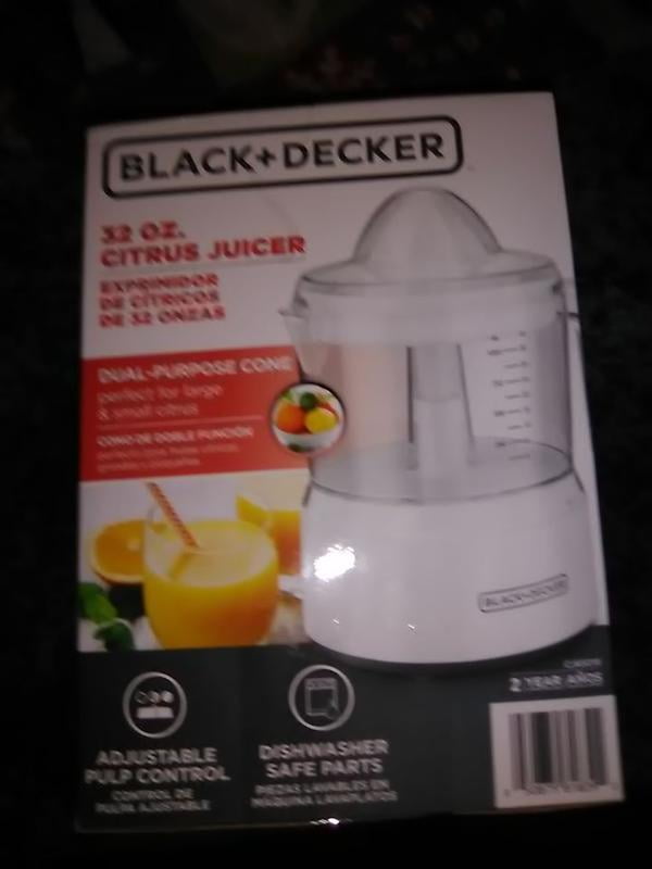 Black+decker - CJ650W - 32oz Citrus Juicer - White