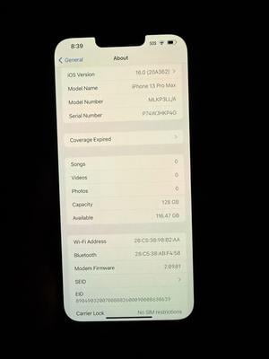 Pre-Owned Apple iPhone 13 Pro Max - Carrier Unlocked - 256GB Gold
