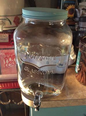 Tall Glass Yorkshire Beverage Drink Dispenser, 80 Ounce – kook