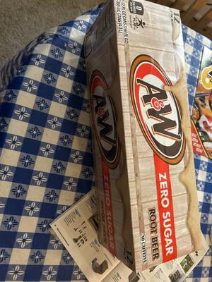 A&W Zero Sugar, Caffeine Free, Vanilla Root Beer Soda, 12 fl oz