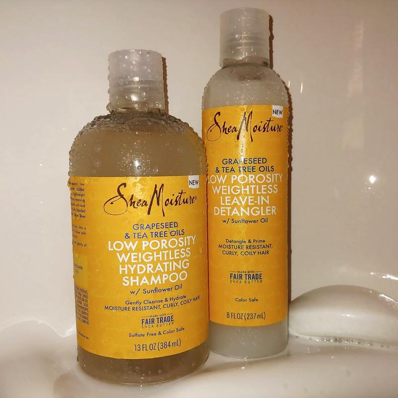 Sheamoisture Daily Hydration Curl Butter Sulfate Free Low Porosity Weightless Hydrating Shampoo 9349