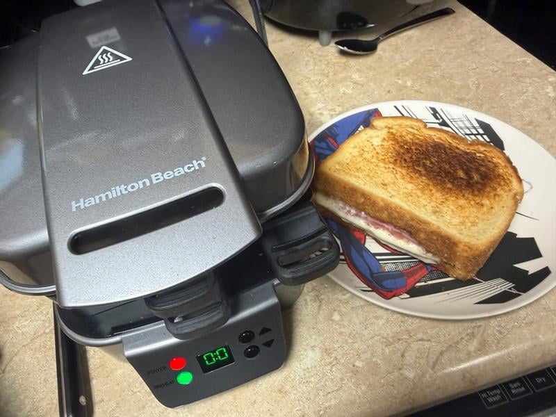 アメリカントースト　Hamilton Beach Hamilton Beach, Sandwich Maker, Compact Storage, Hot Sandwich