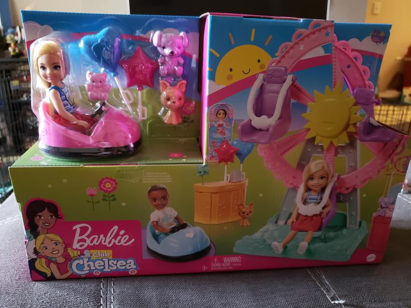 Barbie Club Chelsea Carnival Playset with Blonde Small Doll, Pet &  Accessories, Spinning Ferris Wheel, Bumper Cars & More, Playsets -   Canada