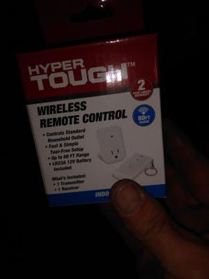 HYPER TOUGH Cord Connected Outdoor Wireless Remote Control Outlet TD35238G