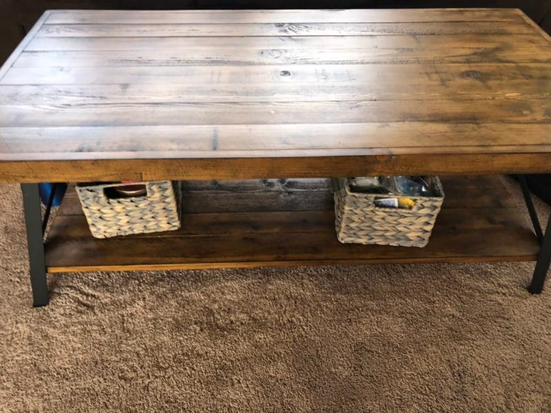 Emerald Home Chandler Pine Brown 48 Coffee Table With Solid