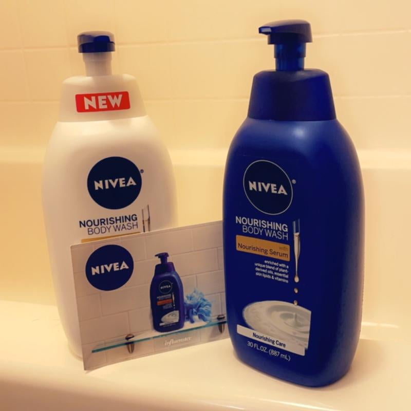 NIVEA Nourishing Care Body Wash - With Nourishing Serum, 3 Pack
