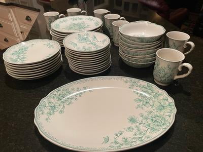 The Pioneer Woman Agatha Stoneware Appetizer Plate, Blue, Set of 6