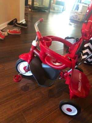 radio flyer footrest accessory stroller trike