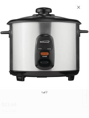 Oma Cfs-F12B 7 Cup Rice Cooker Stainless Black