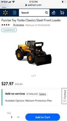 tonka classic front loader