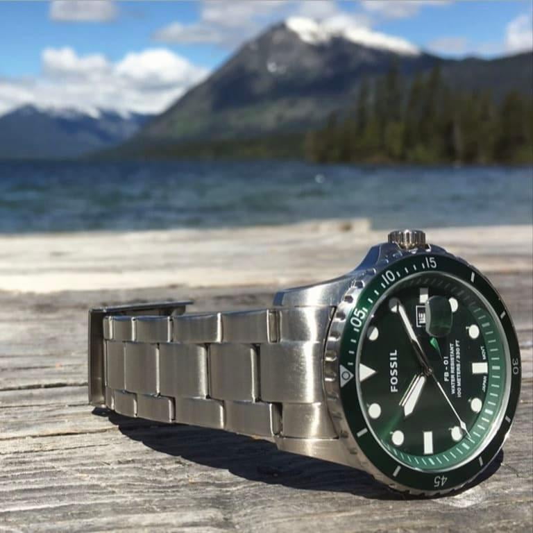 FB-01 Three-Hand Date Stainless Steel 