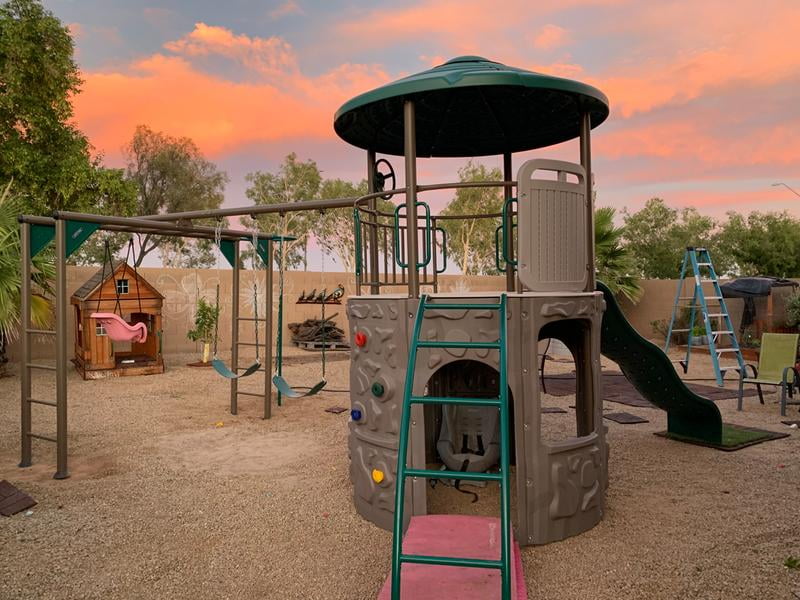 lifetime adventure tower with monkey bars