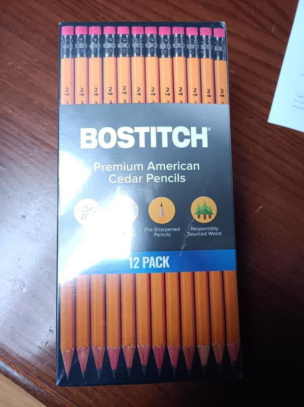 Bostitch Premium #2 Matite, legno di cedro americano, pre-temperate, grafite HB, confezione da 144
