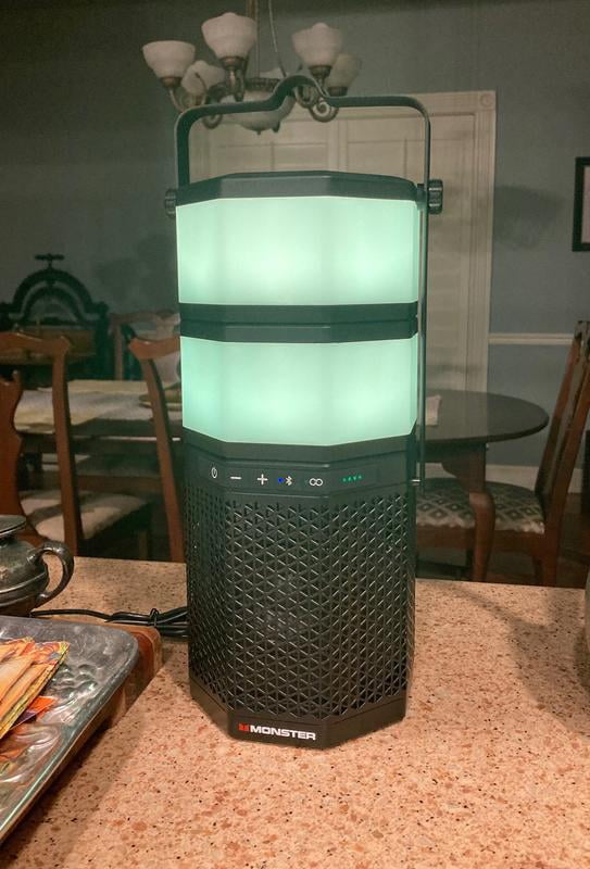 Monster Luna Portable Bluetooth Speaker, 360Â° Sound, RGB